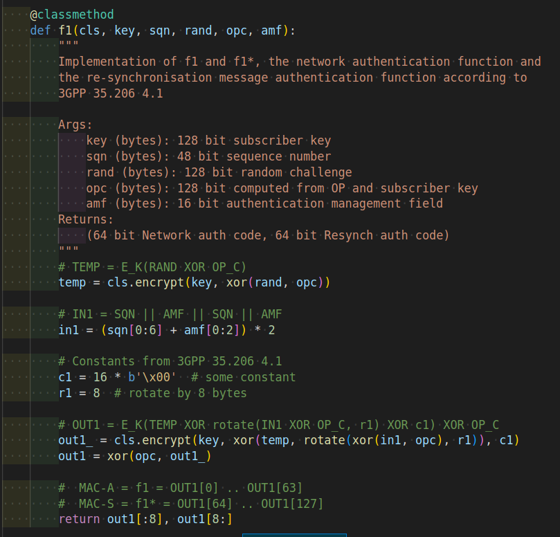 f1 implementation