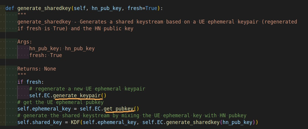 ECIES key pair generation