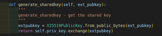 X25519 shared key