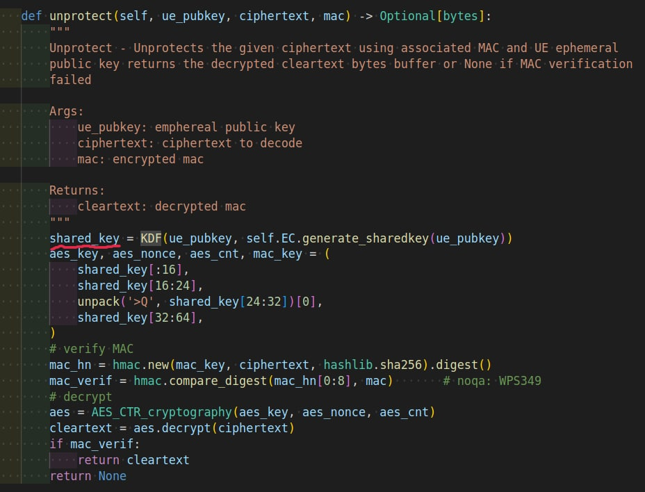 HN decrypting key generation