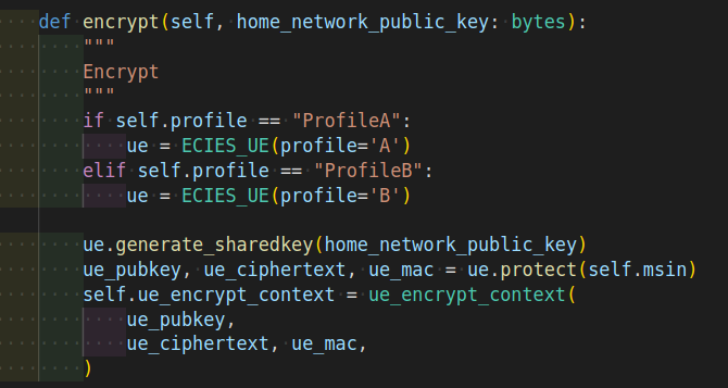 SUPI encryption