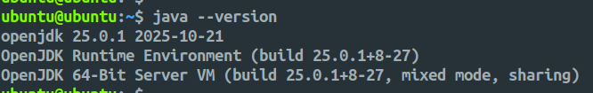 java version